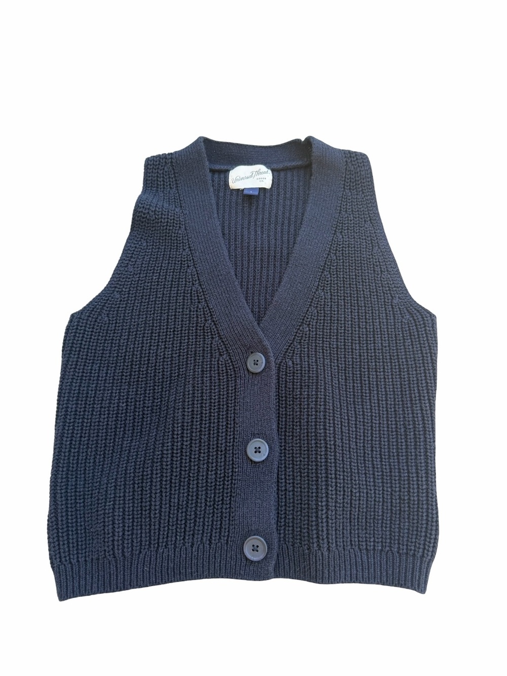 Knit Sleeveless Sweater Vest